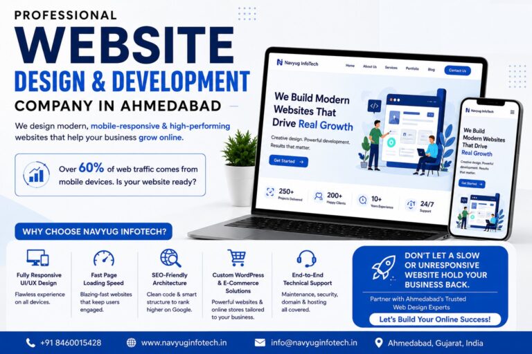 Professional Website Design & Development Company in Ahmedabad | Navyug InfoTech