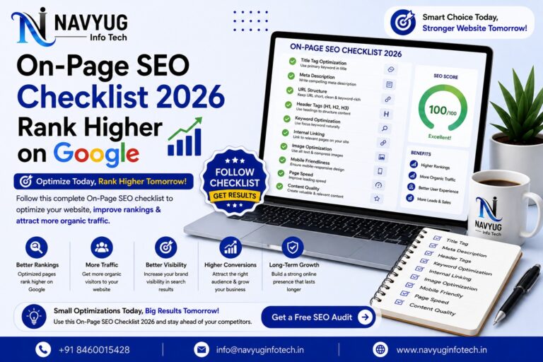 On-Page SEO Checklist 2026 | Rank Higher on Google – Navyug InfoTech