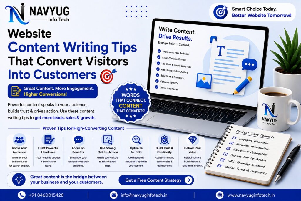 Website content writing tips – Navyug InfoTech
