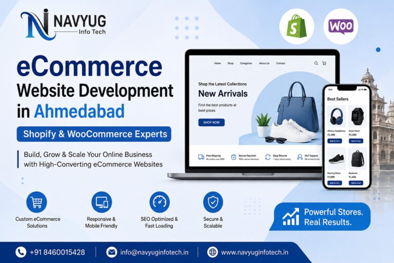 eCommerce Website Development in Ahmedabad | Shopify & WooCommerce Experts – Navyug InfoTech