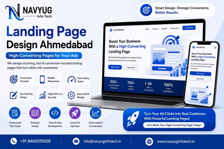 Landing Page Design Ahmedabad | High-Converting Pages for Your Ads – Navyug InfoTech